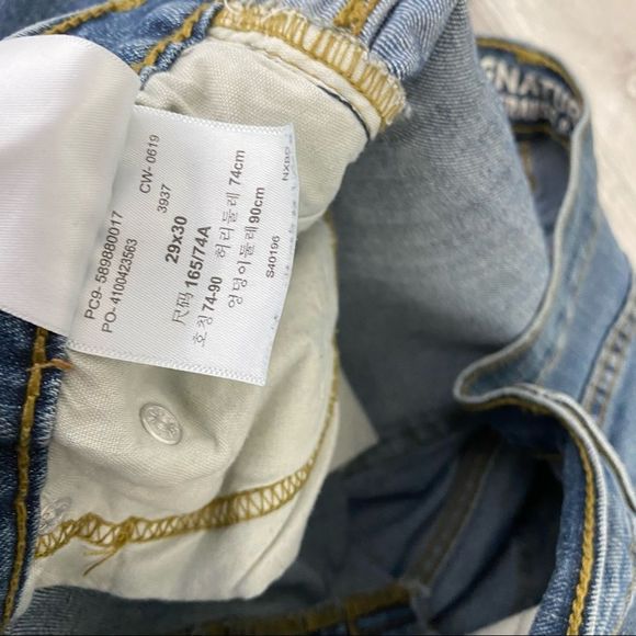 Signature Levi Mens S51 Modern Straight Leg Jeans - Picture 4 of 7